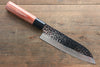 Kanetsune DSR-1K6 Martelé Santoku  165mm Bois de pakka rouge Manipuler - japanny-FR