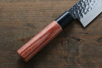 Kanetsune DSR-1K6 Martelé Santoku  165mm Bois de pakka rouge Manipuler - japanny-FR