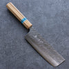 Yu Kurosaki Fujin SPG2 Martelé Nakiri  165mm Olivier(férule:turquoise avec anneau) Manipuler - japanny-FR
