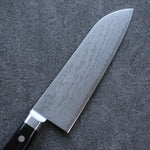 Seisuke VG10 Damas Santoku  165mm Bois de pakka noir Manipuler - japanny-FR