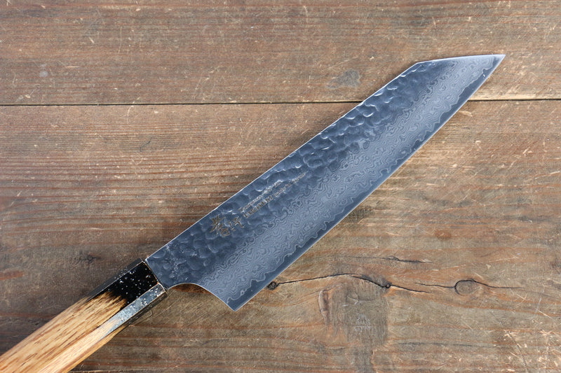 Sakai Takayuki VG10 33 Couche de Damas Kengata Gyuto  190mm Chêne vivant laqué(Kurokami) Manipuler - japanny-FR