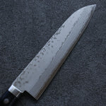 Kunihira Sairyu VG10 Damas Gyuto  170mm bleu marine de pakka noir Manipuler - japanny-FR