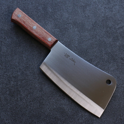Seisuke Acier Inoxydable couteau intelligent  170mm Bois de Pakka marron Manipuler - japanny-FR