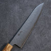 Seisuke SLD Washiji Gyuto Couteau Japonais 210mm Chêne brûlé Manipuler - japanny-FR