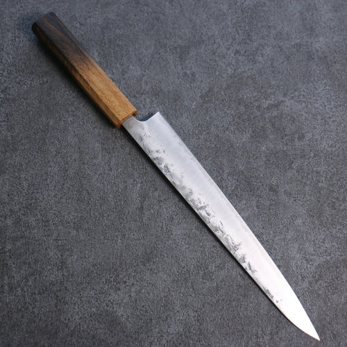 Seisuke SLD Washiji Sujihiki Couteau Japonais 240mm Chêne brûlé Manipuler - japanny-FR