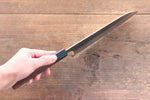 Shungo Ogata SG2 Kurouchi Finition noire Santoku  180mm Shitan Manipuler - japanny-FR