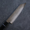 Seisuke AUS10 Miroir Croisé Bunka Couteau Japonais 180mm Bois de pakka noir Manipuler - japanny-FR