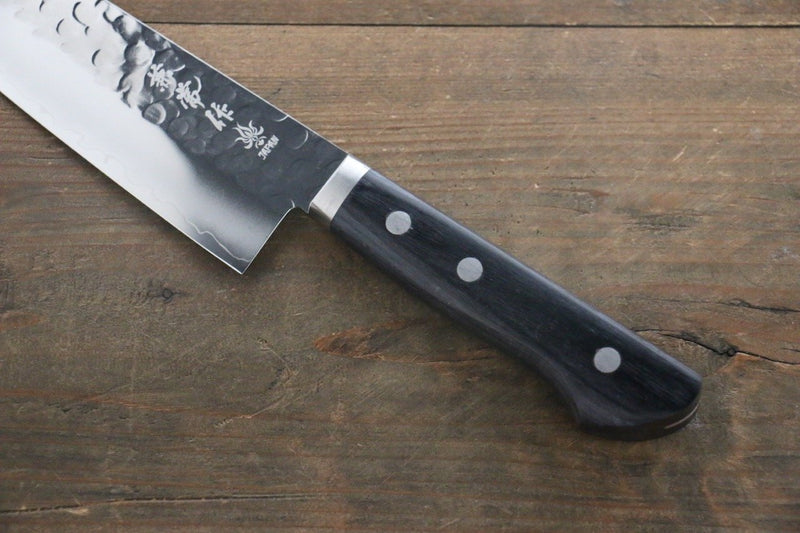 Kanetsune VG1 Martelé Santoku  165mm Bois de Pakka Manipuler - japanny-FR