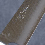 Seisuke Aotsuchi AUS10 Martelé Kiritsuke Santoku Couteau Japonais 195mm bleu marine de pakka noir Manipuler - japanny-FR