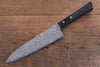 Nao Yamamoto VG10 Damas noir Gyuto  180mm Bois de pakka noir Manipuler - japanny-FR