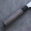 Seisuke VG10 Damas Nakiri Couteau Japonais 180mm Bois de pakka Gris Manipuler - japanny-FR