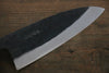 Takayuki Iwai Acier Blanc No.2 Kurouchi Deba  150mm Shitan Manipuler - japanny-FR