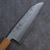 Seisuke SLD Washiji Santoku Couteau Japonais 165mm Chêne brûlé Manipuler - japanny-FR