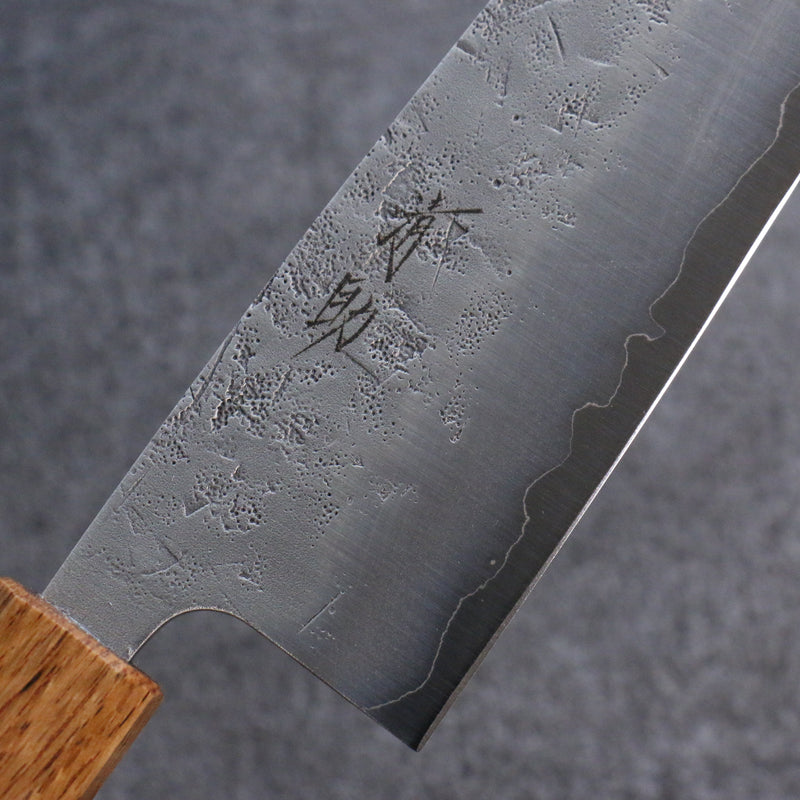 Seisuke SLD Washiji Santoku Couteau Japonais 165mm Chêne brûlé Manipuler - japanny-FR