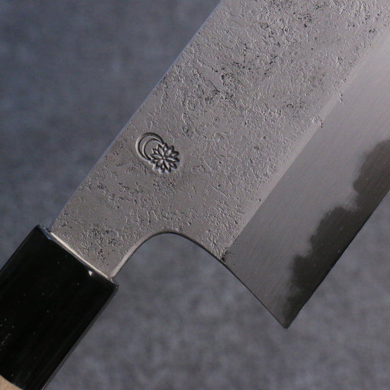 Kikuzuki Acier Blanc No.2 Nashiji Nakiri Couteau Japonais 180mm Magnolia Manipuler - japanny-FR