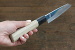 Choyo Acier Blanc Finition en miroir Kiritsuke Petty,Utilité  135mm Magnolia Manipuler - japanny-FR