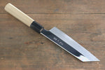 Choyo Acier Blanc Finition en miroir Kiritsuke Santoku  180mm Magnolia Manipuler - japanny-FR