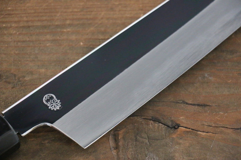 Choyo Acier Blanc Finition en miroir Kiritsuke Santoku  180mm Magnolia Manipuler - japanny-FR