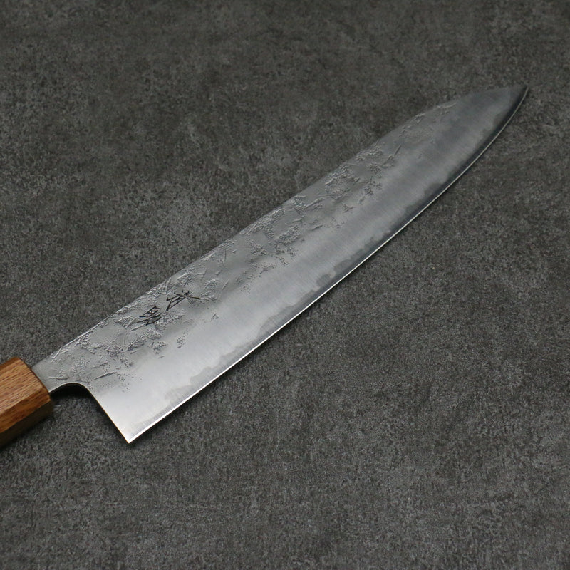 Seisuke SLD Washiji Gyuto Couteau Japonais 240mm Chêne brûlé Manipuler - japanny-FR