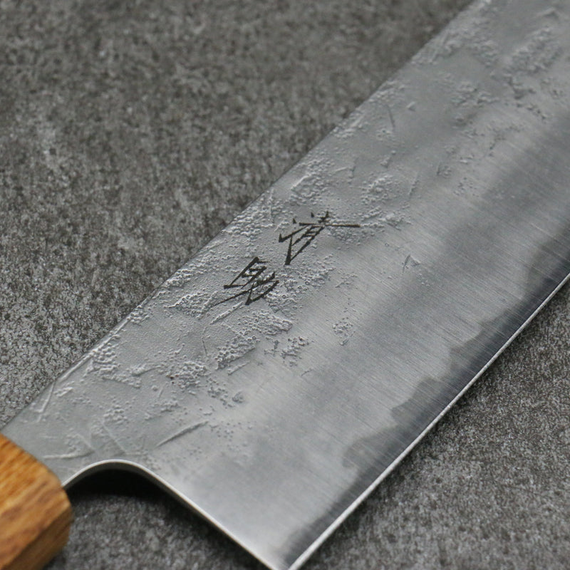 Seisuke SLD Washiji Gyuto Couteau Japonais 240mm Chêne brûlé Manipuler - japanny-FR