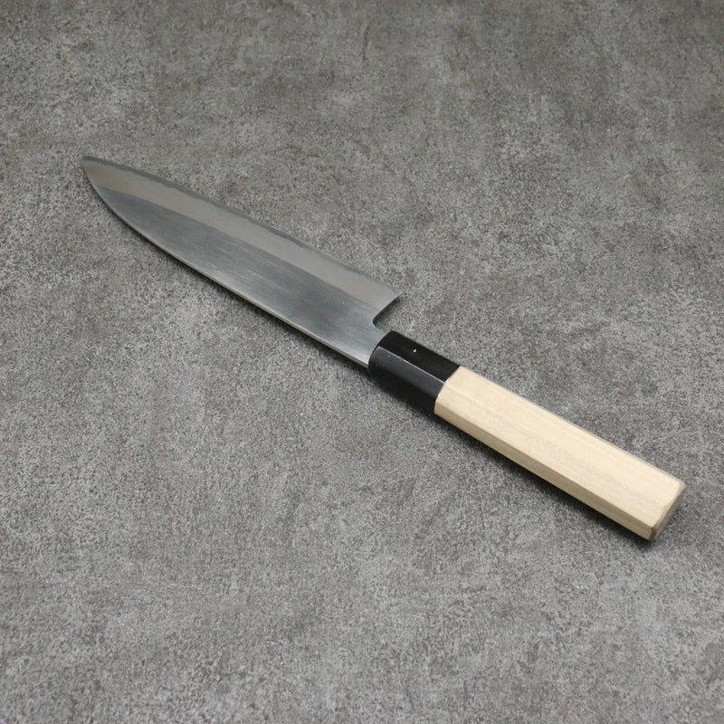 Minamoto Akitada Acier Blanc No.2 Kasumitogi Santoku 180mm Manipuler Magnolia - japanny-FR