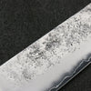 Seisuke Aonashi AUS10 3 couche Nashiji Santoku Couteau Japonais 170mm bleu marine de pakka noir Manipuler - japanny-FR