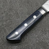 Seisuke Aonashi AUS10 3 couche Nashiji Santoku Couteau Japonais 170mm bleu marine de pakka noir Manipuler - japanny-FR