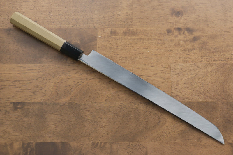 Sakai Kikumori VG10 Mirrored Finish Sakimaru Takohiki  270mm Magnolia Handle - japanny-FR