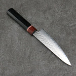 Seisuke VG10 Petit Santoku Couteau Japonais 135mm Bois de pakka noir Manipuler - japanny-FR