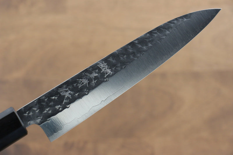 Yu Kurosaki Senko R2/SG2 Martelé Petite-utilité  150mm Shitan(férule:Bois de Pakka noir) Manipuler - japanny-FR