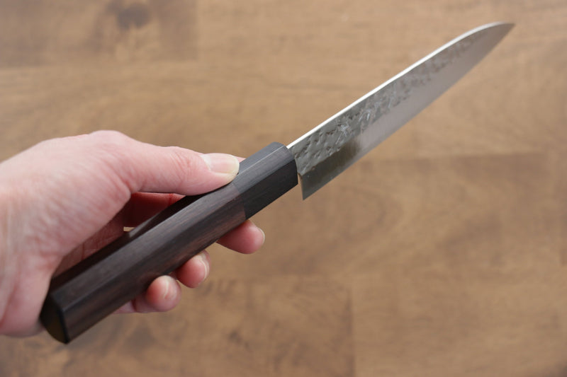 Yu Kurosaki Senko R2/SG2 Martelé Petite-utilité  150mm Shitan(férule:Bois de Pakka noir) Manipuler - japanny-FR