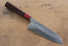 Kunihira VG1 Martelé Santoku  170mm Shitan(férule:bois rouge Pakka) Manipuler - japanny-FR