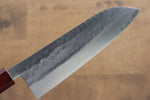 Kunihira VG1 Martelé Santoku  170mm Shitan(férule:bois rouge Pakka) Manipuler - japanny-FR