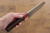 Kunihira VG1 Martelé Santoku  170mm Shitan(férule:bois rouge Pakka) Manipuler - japanny-FR