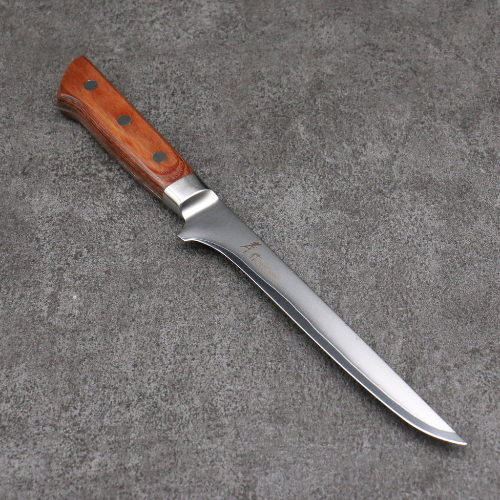 Sakai Takayuki VG5 couteau à désosser Couteau Japonais 160mm Bois de Pakka marron Manipuler - japanny-FR