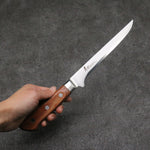 Sakai Takayuki VG5 couteau à désosser Couteau Japonais 160mm Bois de Pakka marron Manipuler - japanny-FR