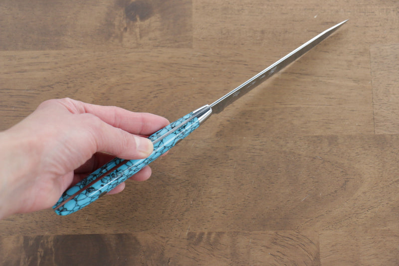 Yu Kurosaki R2/SG2 Damas couteau à steak  120mm Turquoise Manipuler - japanny-FR