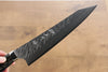 Yu Kurosaki Fujin SPG2 Martelé Gyuto  210mm Acrylique bleu violet Manipuler - japanny-FR