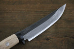 Tsukasa Hinoura Acier Blanc No.2 Kurouchi couteau de chasseur  105mm Chêne Manipuler - japanny-FR