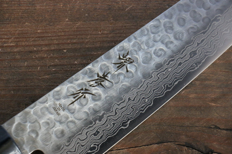 Sakai Takayuki 45 Layer Damascus Japanese Chef's Knife Sujihiki 240mm & Santoku 180mm Set with Shitan Handle - japanny-FR