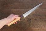 Sakai Takayuki VG10 33 Layer Damascus Japanese Chef Knife Sujihiki 240mm, Gyuto 240mm& Petty 150mm Set with Keyaki Handle(Japanese Elm) - japanny-FR