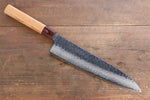 Sakai Takayuki VG10 33 Layer Damascus Japanese Chef Knife Sujihiki 240mm, Gyuto 240mm& Petty 150mm Set with Keyaki Handle(Japanese Elm) - japanny-FR