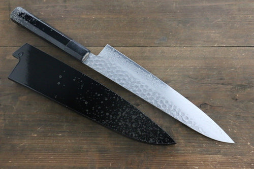 Sakai Takayuki 45 Couche de Damas Martelé Gyuto  240mm Points d'argent laqués Manipuler - japanny-FR