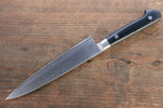 Iseya couteau de poche en acier au molybdène 150mm & Couteau Gyuto 210mm avec manche en Micarta noir Set (Ferrel : acier inoxydable) - japanny-FR