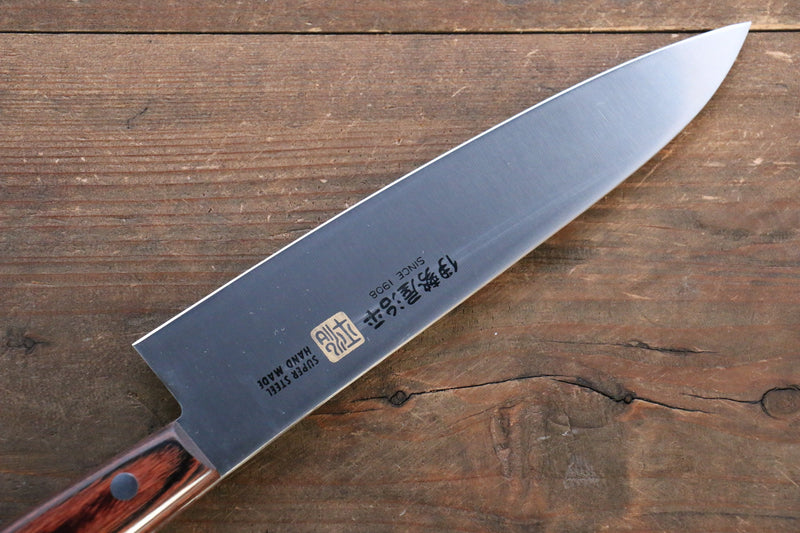 Iseya Couteau de chef japonais en acier au molybdène 120 mm et couteau Gyuto 180 mm avec manche en acajou - japanny-FR