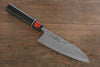 Shigeki Tanaka SG2 Damas Santoku  165mm Bois d'ébène Manipuler - japanny-FR