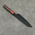 Sakai Takayuki Kurokage VG10 Martelé Revêtement en téflon Kiritsuke Santoku Couteau Japonais 160mm Bois de rose Manipuler - japanny-FR