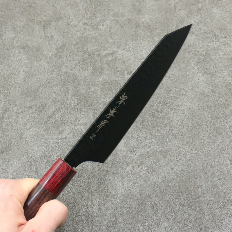 Sakai Takayuki Kurokage VG10 Martelé Revêtement en téflon Kiritsuke Santoku Couteau Japonais 160mm Bois de rose Manipuler - japanny-FR