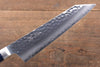 Seisuke Aotsuchi AUS10 Martelé Kiritsuke Santoku  195mm Bois de pakka bleu Manipuler avec Gaine - japanny-FR