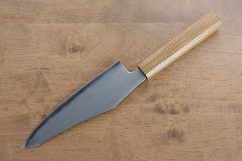 Jikko Fujisan Acier Bleu No.2 Santoku 180mm Manipuler Chêne - japanny-FR